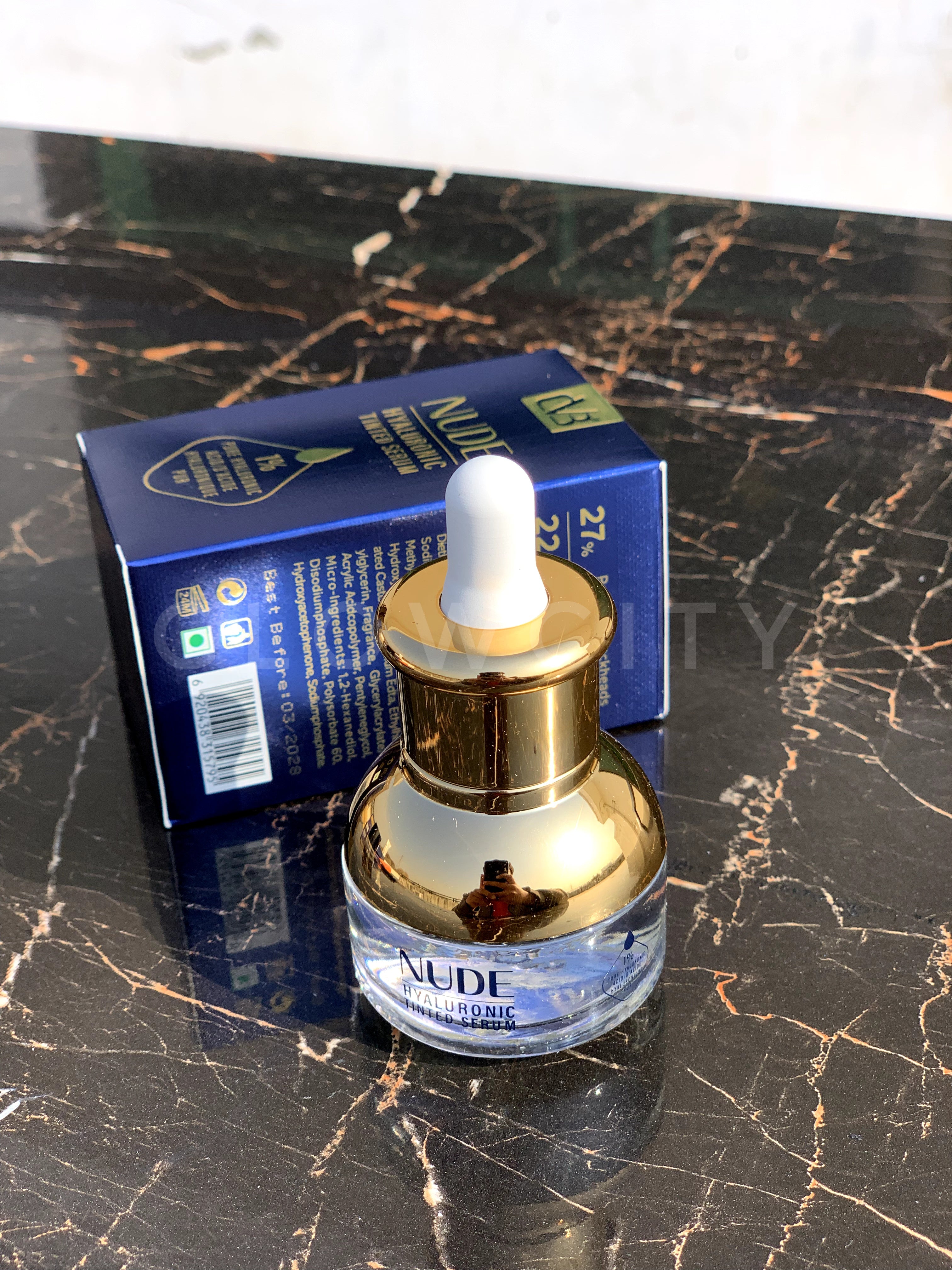 CVB Nude Hyaluronic Tinted Serum – 1% Pure Hyaluronic | Instant Tone Brightening