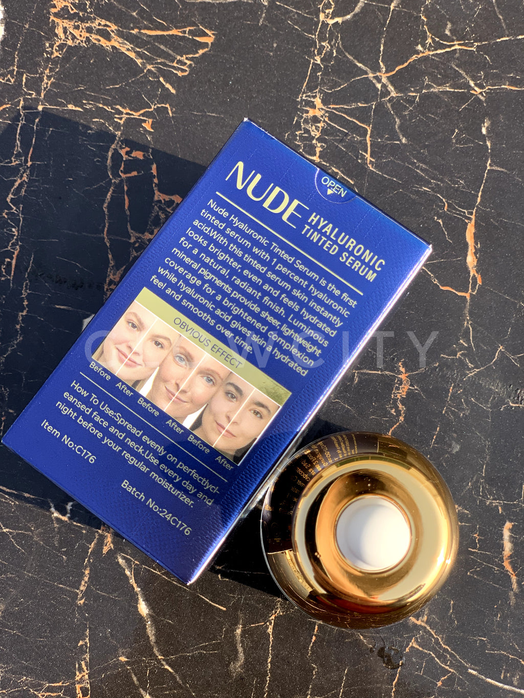 CVB Nude Hyaluronic Tinted Serum – 1% Pure Hyaluronic | Instant Tone Brightening