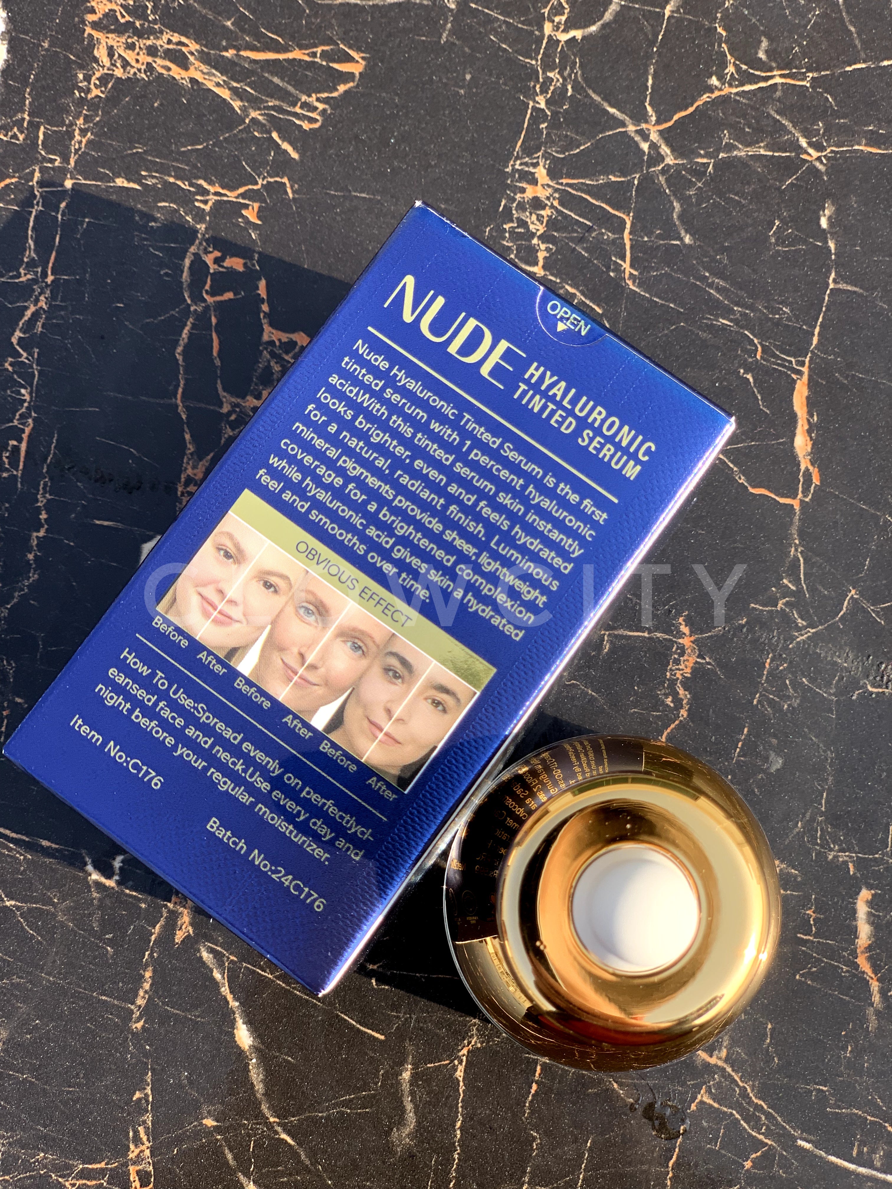 CVB Nude Hyaluronic Tinted Serum – 1% Pure Hyaluronic | Instant Tone Brightening