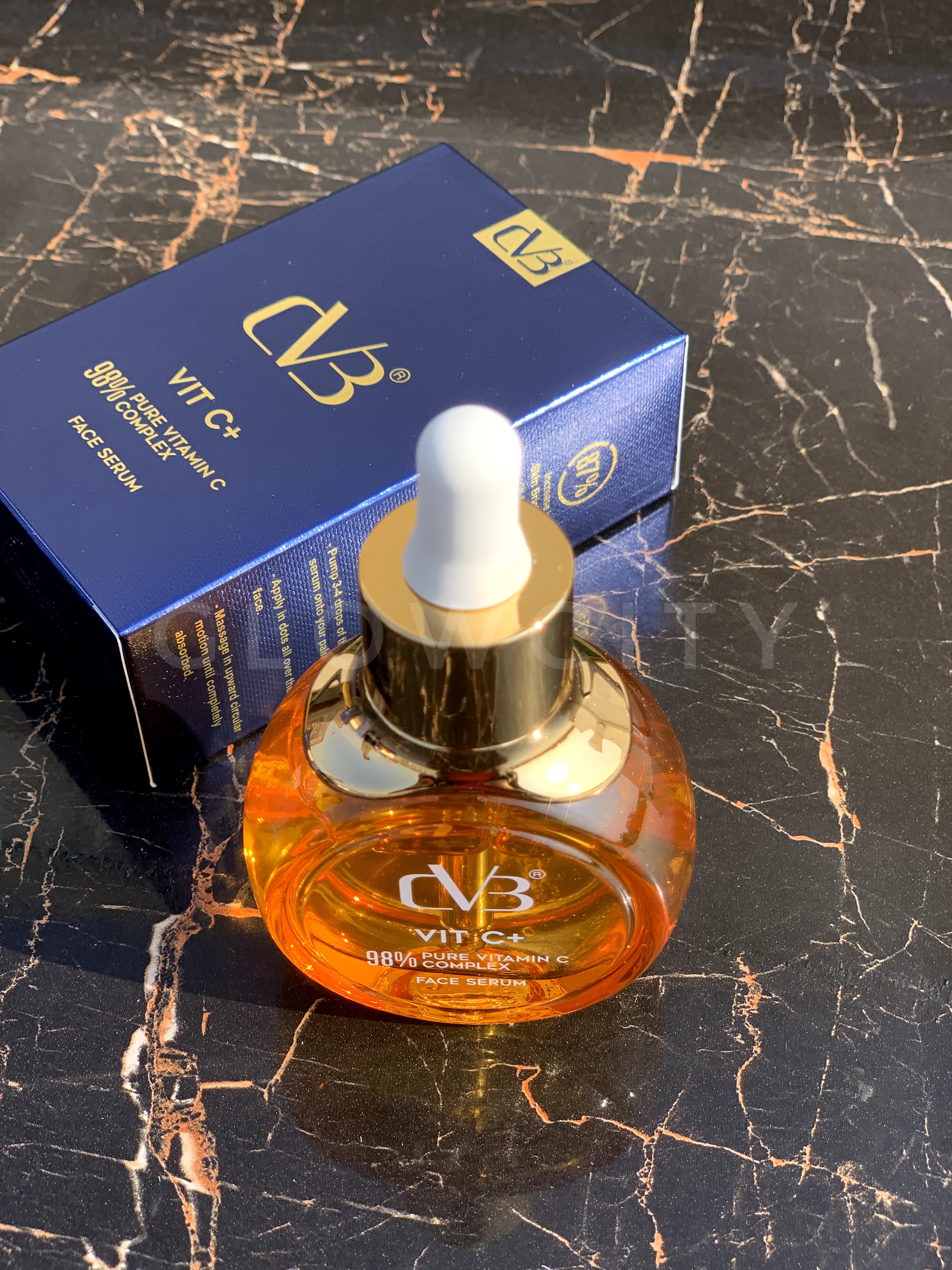 CVB Vit C+ Radiance Boost Face Serum – 98% Pure Vitamin C | Dark Spot Corrector (Premium Bottle)