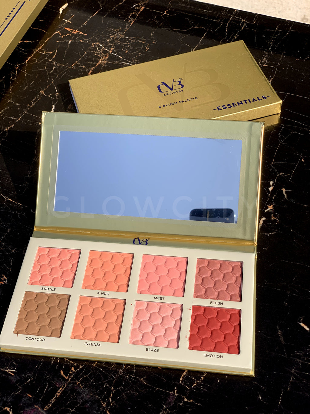 CVB 8-Blush Essential Palette – Premium Gold Packaging, Highly Demanded