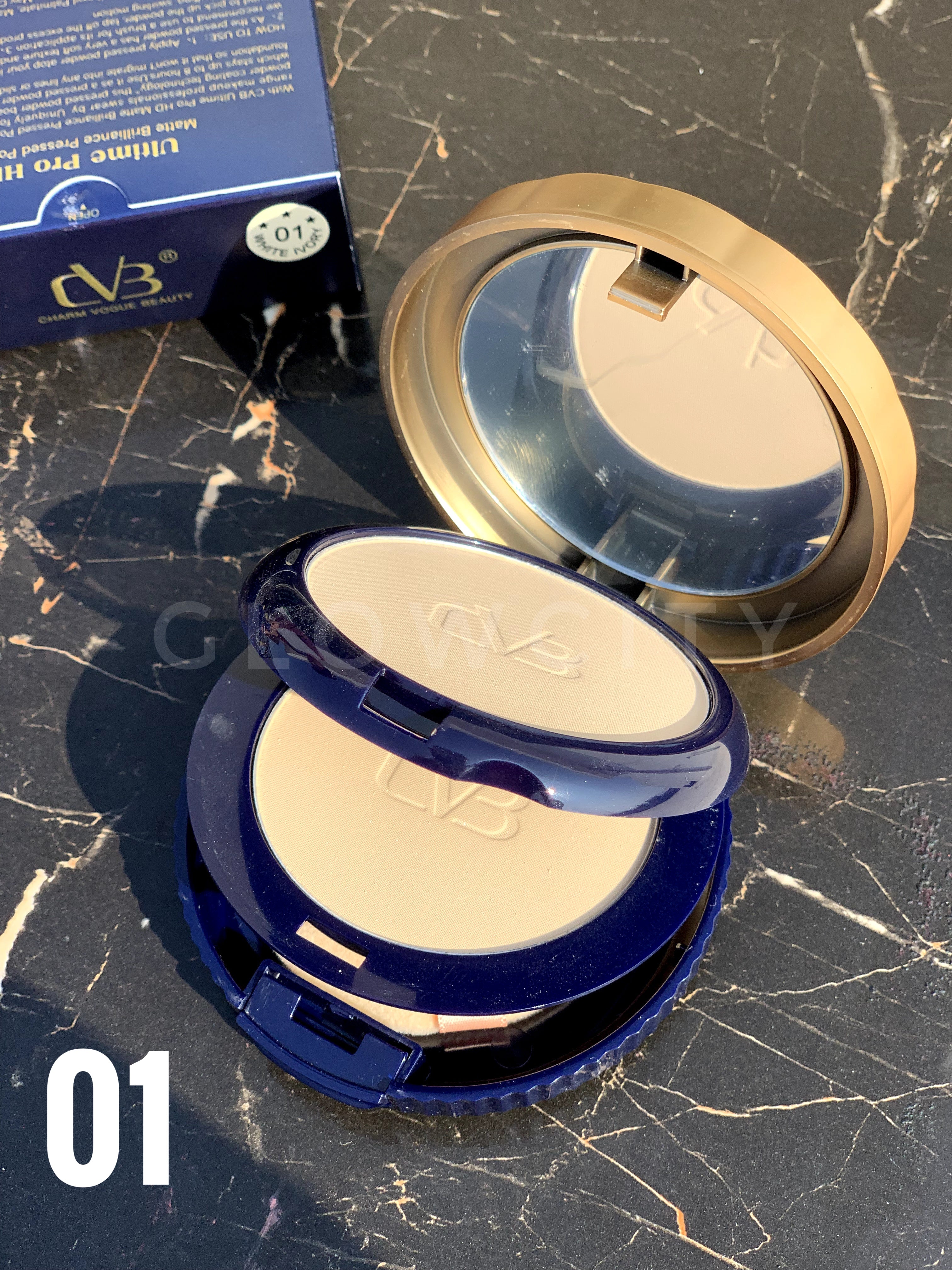 CVB Ultime Pro HD Face Powder – Long-Lasting Matte, Oil Control & SPF30 | Too Sexy Series in 3 Shades