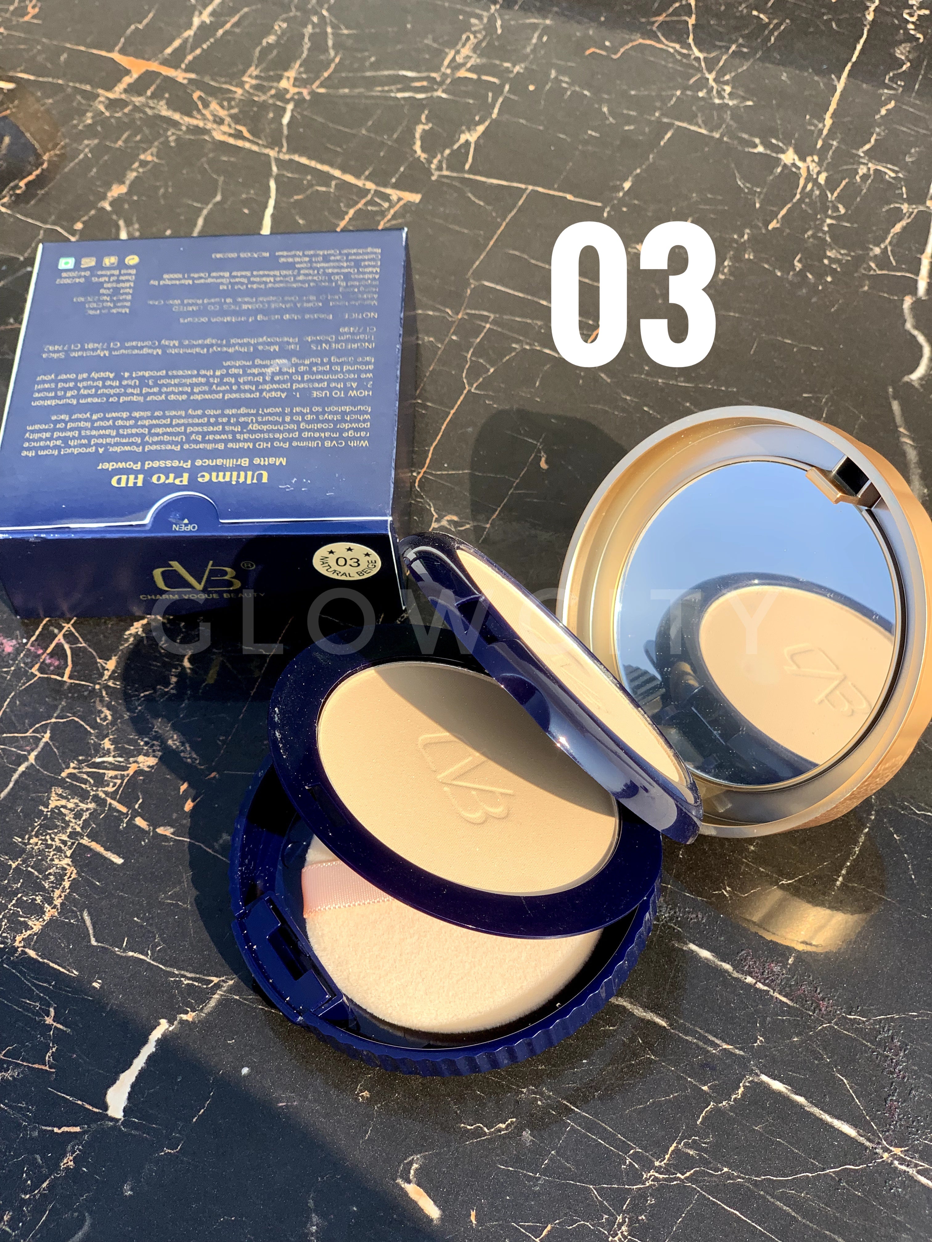 CVB Ultime Pro HD Face Powder – Long-Lasting Matte, Oil Control & SPF30 | Too Sexy Series in 3 Shades
