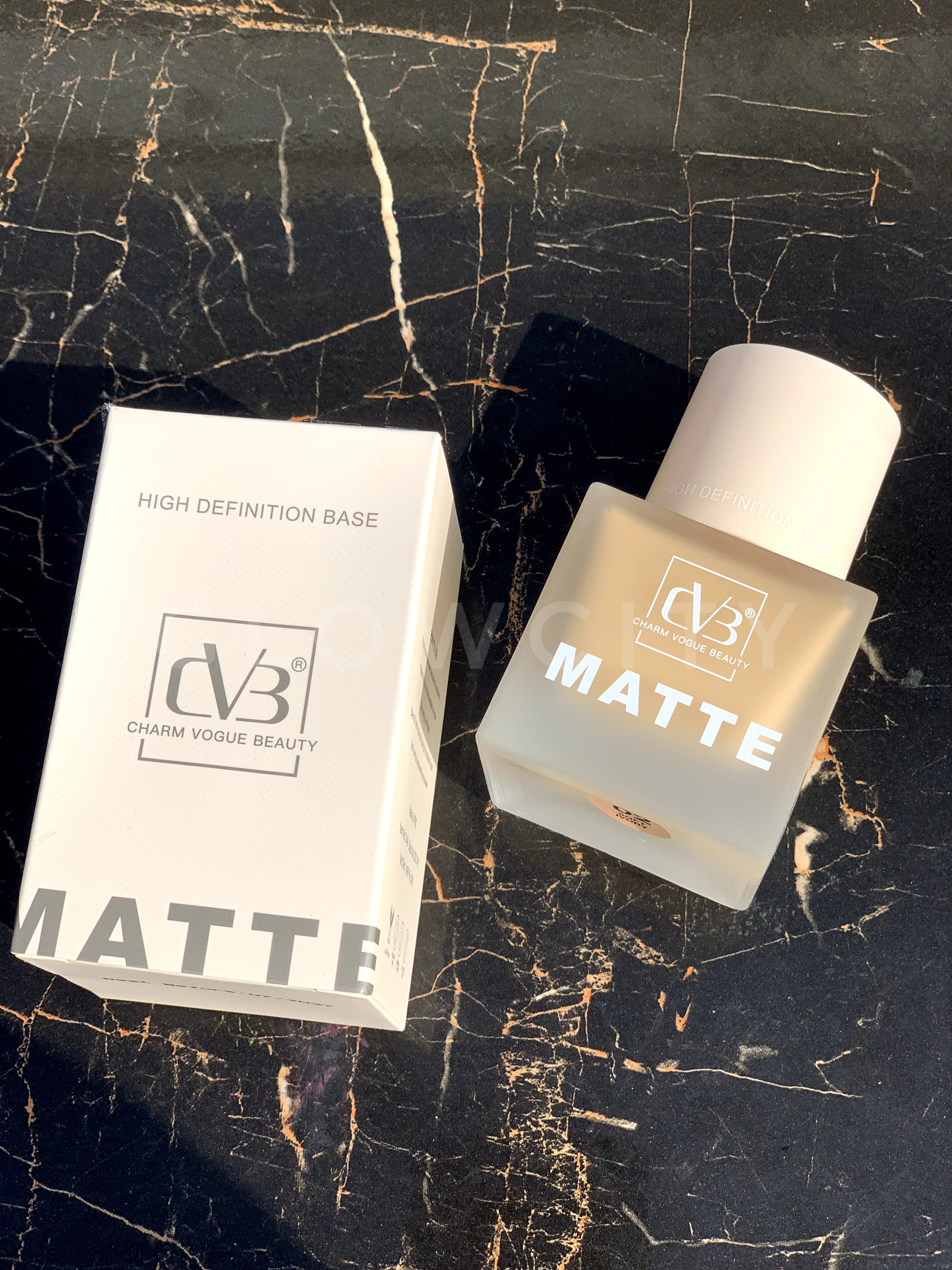 CVB High-Definition Premium Matte Foundation | Smooth, Long-Lasting, Camera Perfection Base with SPF (50mL)