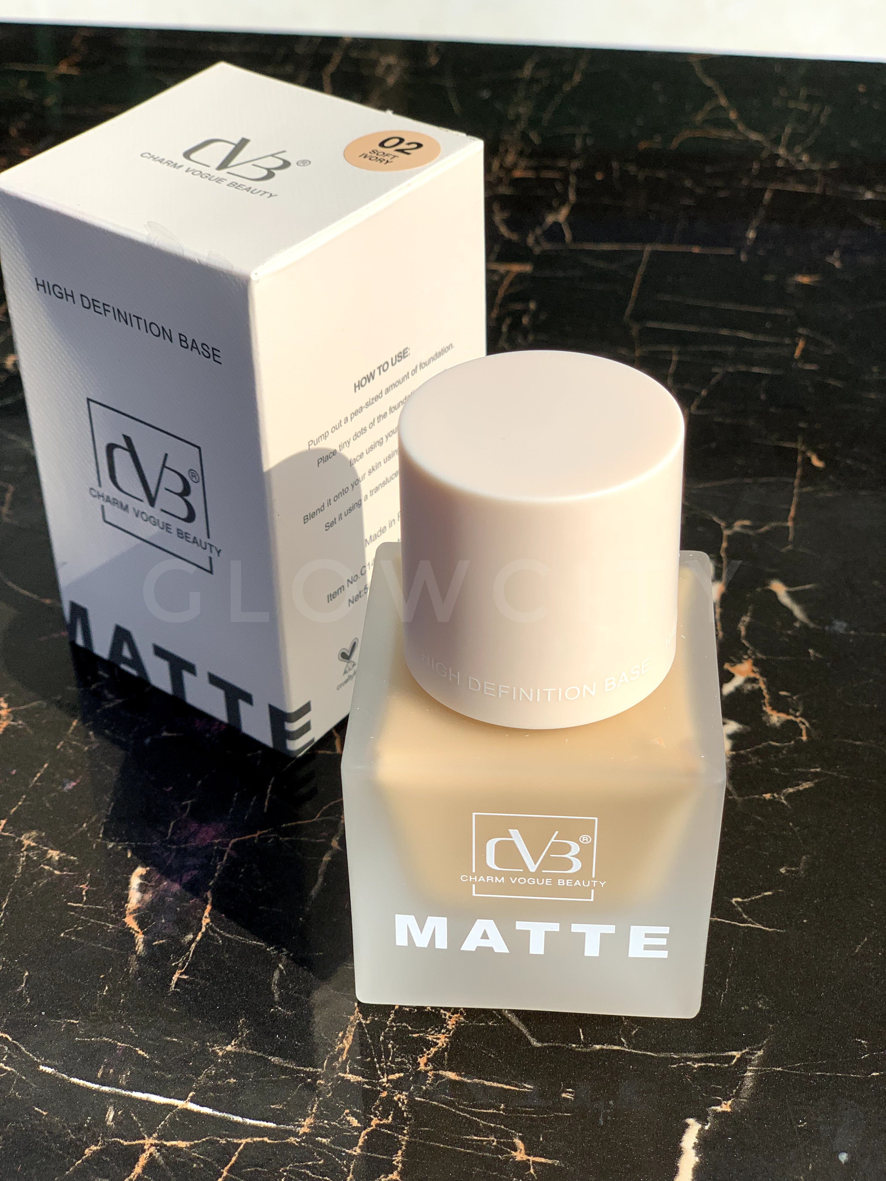 CVB High-Definition Premium Matte Foundation | Smooth, Long-Lasting, Camera Perfection Base with SPF (50mL)