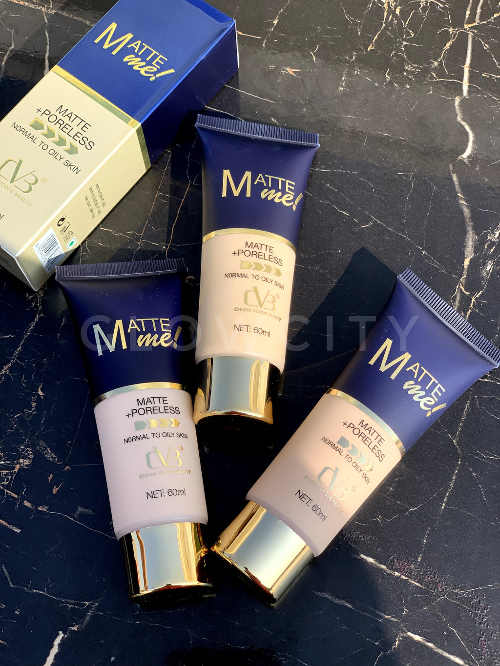 CVB Matte + Poreless Foundation – Normal to Oily, Smooth Pores, All-Day Perfection