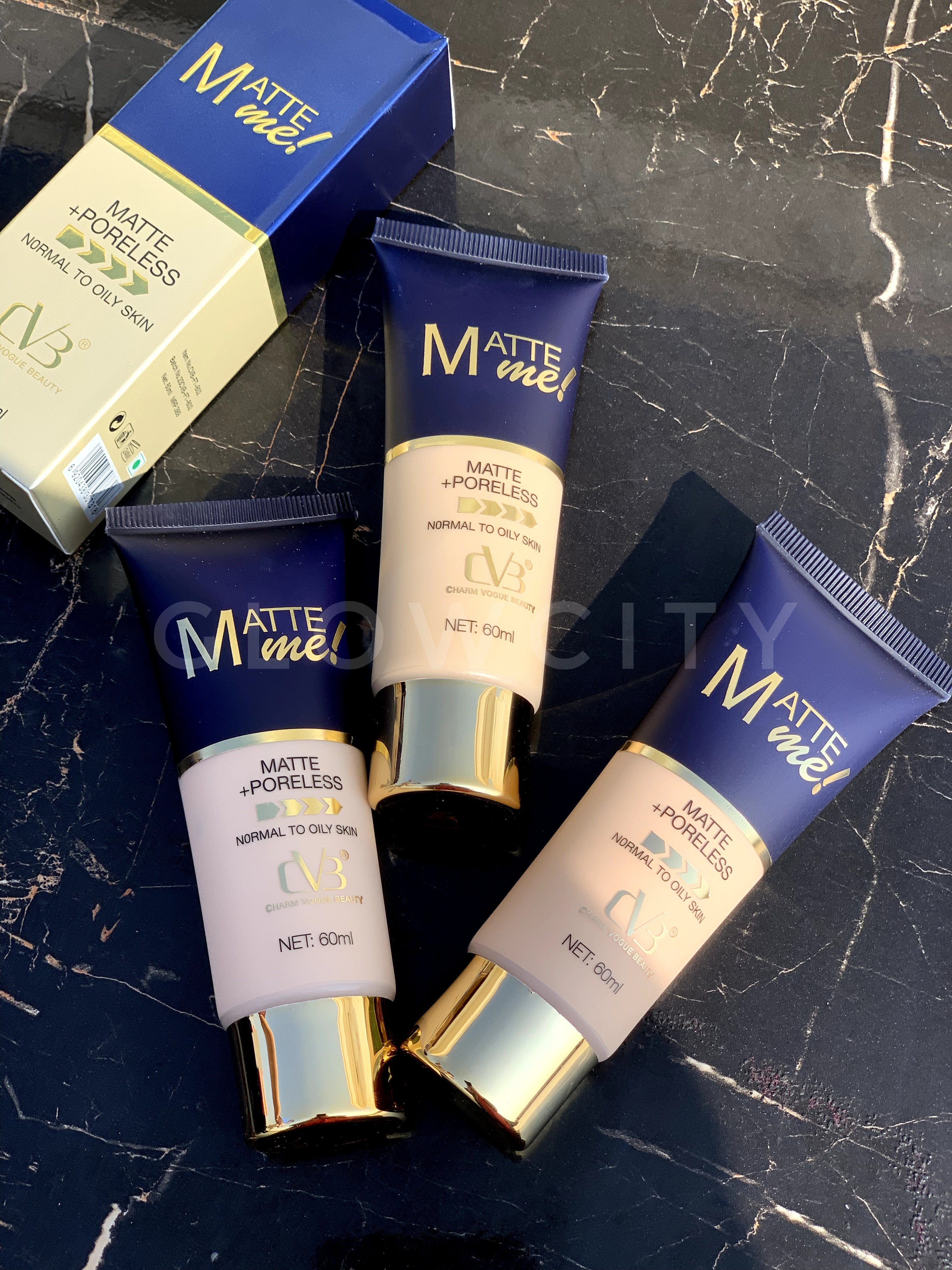 CVB Matte + Poreless Foundation – Normal to Oily, Smooth Pores, All-Day Perfection