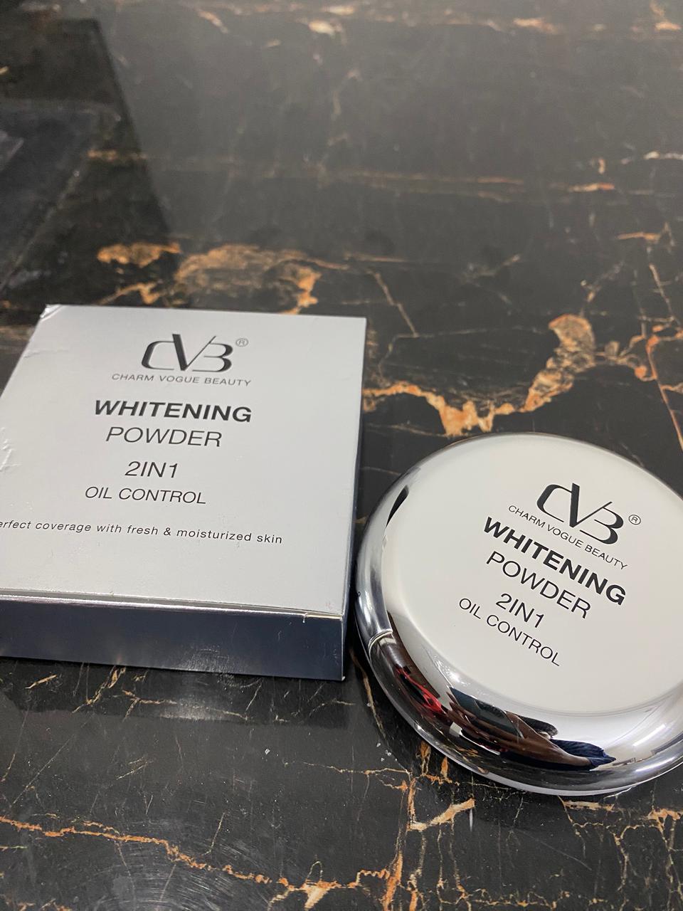 CVB Whitening Compact Powder 2-in-1 Oil Control & Brightening Face Powder